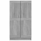 vidaXL Bücherschrank Grau Sonoma 82,5x30,5x150 cm Holzwerkstoff