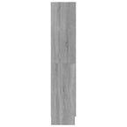 vidaXL Bücherschrank Grau Sonoma 82,5x30,5x150 cm Holzwerkstoff