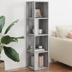 vidaXL Eckregal Grau Sonoma 33x33x132 cm Holzwerkstoff