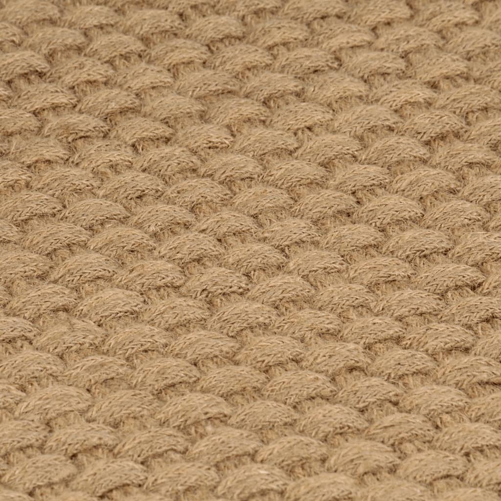vidaXL Teppich Rechteckig Natur 80x160 cm Jute