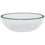 vidaXL Waschbecken Hartglas 35x12 cm Transparent