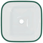 vidaXL Waschbecken Glas 42x42x14 cm Transparent