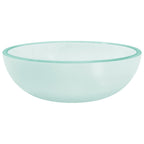 vidaXL Waschbecken Hartglas 35x12 cm Matt