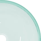 vidaXL Waschbecken Hartglas 35x12 cm Matt