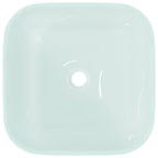 vidaXL Waschbecken Glas 42x42x14 cm Matt