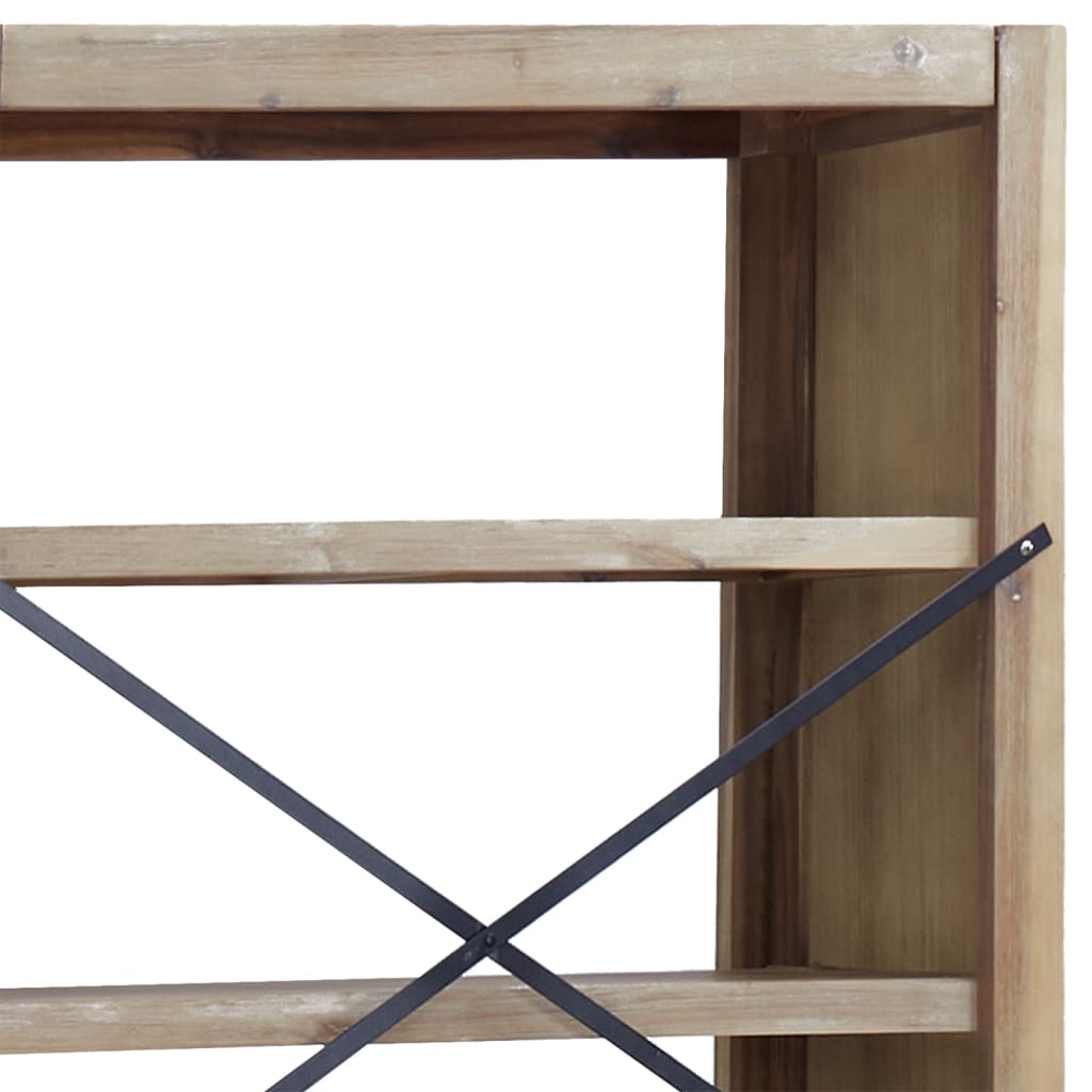 vidaXL Bücherregal 5 Böden 80x30x140 cm Massivholz Akazie