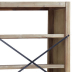 vidaXL Bücherregal 5 Böden 80x30x140 cm Massivholz Akazie