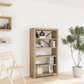 vidaXL Bücherregal 5 Böden 80x30x140 cm Massivholz Akazie