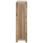vidaXL Bücherregal 4 Böden 80x30x110 cm Massivholz Akazie