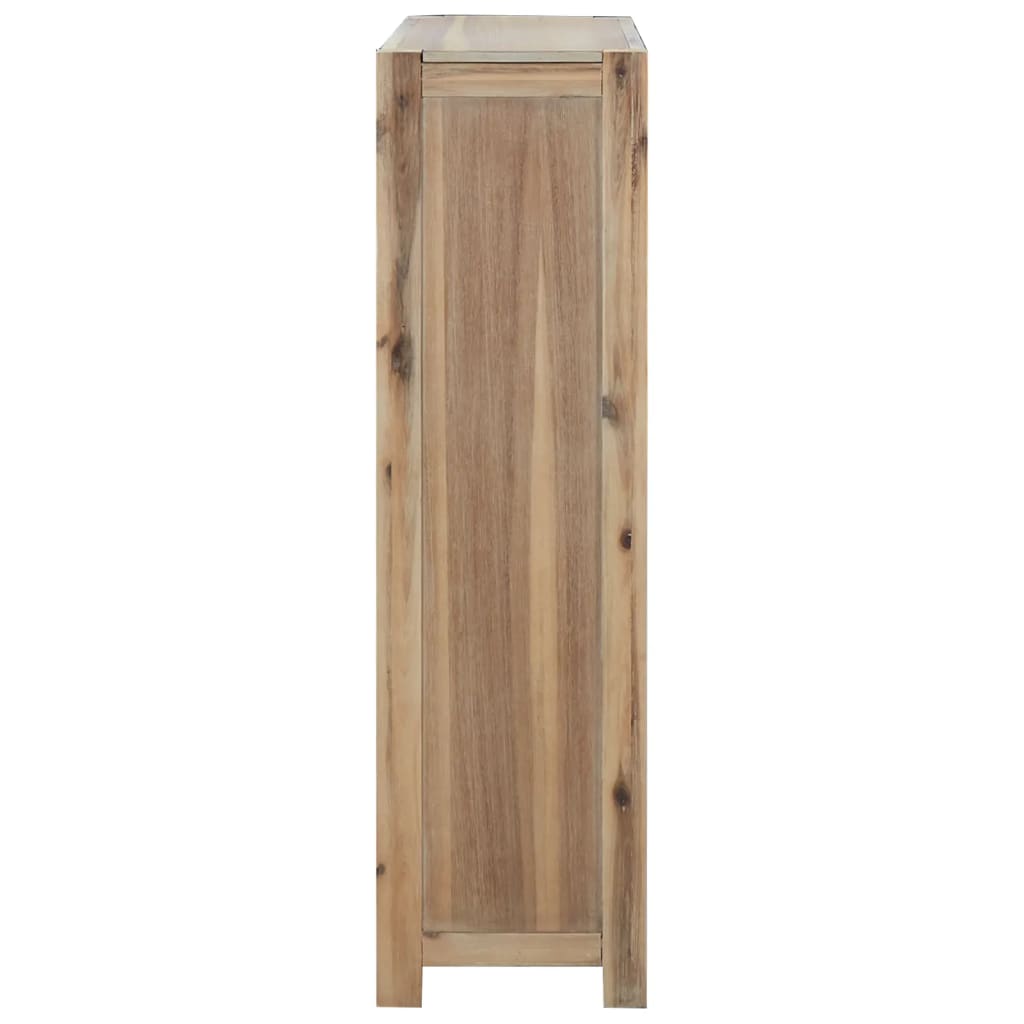 vidaXL Bücherregal 4 Böden 80x30x110 cm Massivholz Akazie