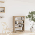 vidaXL Bücherregal 4 Böden 80x30x110 cm Massivholz Akazie
