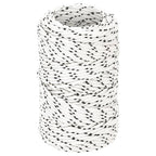 vidaXL Bootsseil Geflochten Weiß 2 mmx50 m Polyester