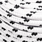 vidaXL Bootsseil Geflochten Weiß 6 mmx100 m Polyester