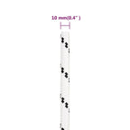 vidaXL Bootsseil Geflochten Weiß 10 mmx25 m Polyester