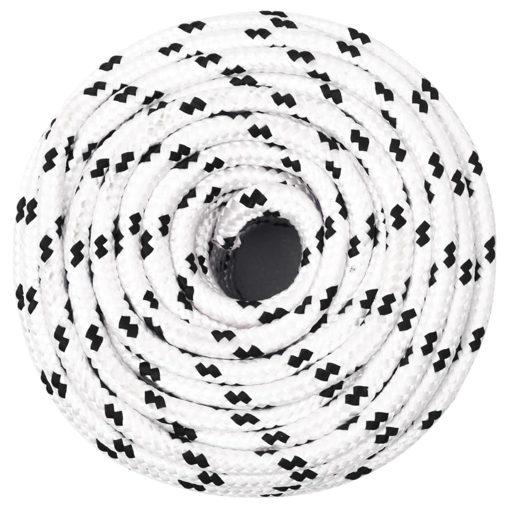 vidaXL Arbeitsseil Weiß 10 mm 100 m Polyester
