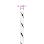 vidaXL Arbeitsseil Weiß 10 mm 100 m Polyester