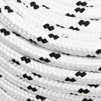 vidaXL Bootsseil Geflochten Weiß 14 mmx250 m Polyester