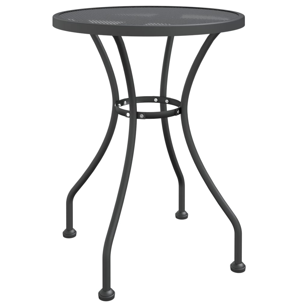 vidaXL 3-tlg. Garten-Essgruppe Streckmetallgitter Anthrazit