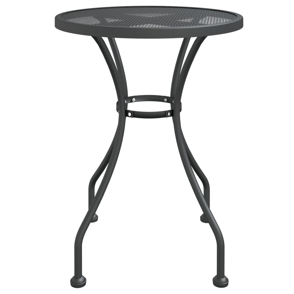 vidaXL 3-tlg. Garten-Essgruppe Streckmetallgitter Anthrazit