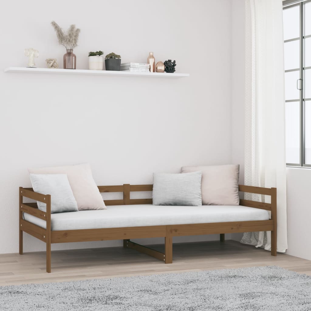 vidaXL Tagesbett Honigbraun 90x190 cm Massivholz Kiefer