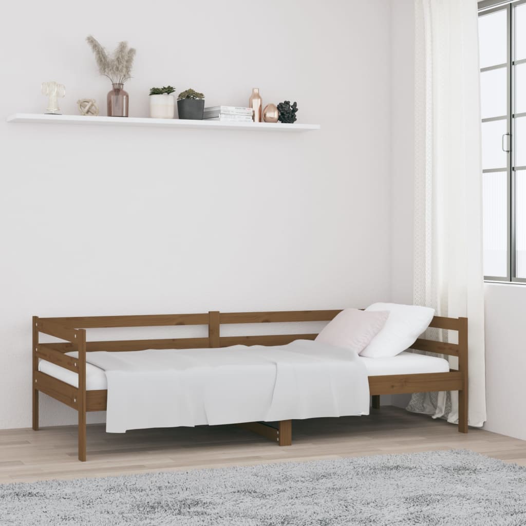 vidaXL Tagesbett Honigbraun 90x190 cm Massivholz Kiefer