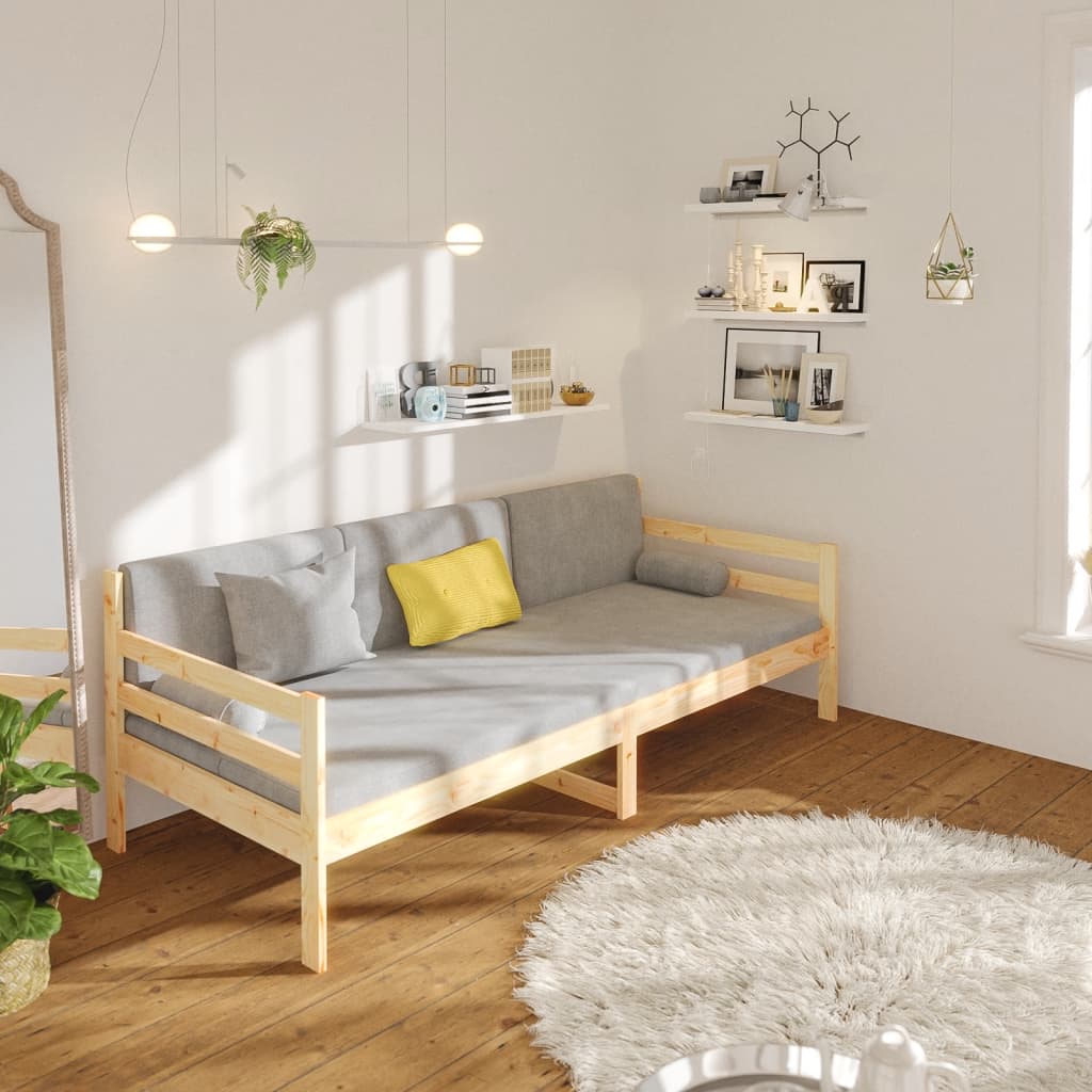 vidaXL Tagesbett ohne Matratze 90x190 cm Massivholz Kiefer
