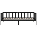 vidaXL Tagesbett Schwarz 90x190 cm Massivholz Kiefer