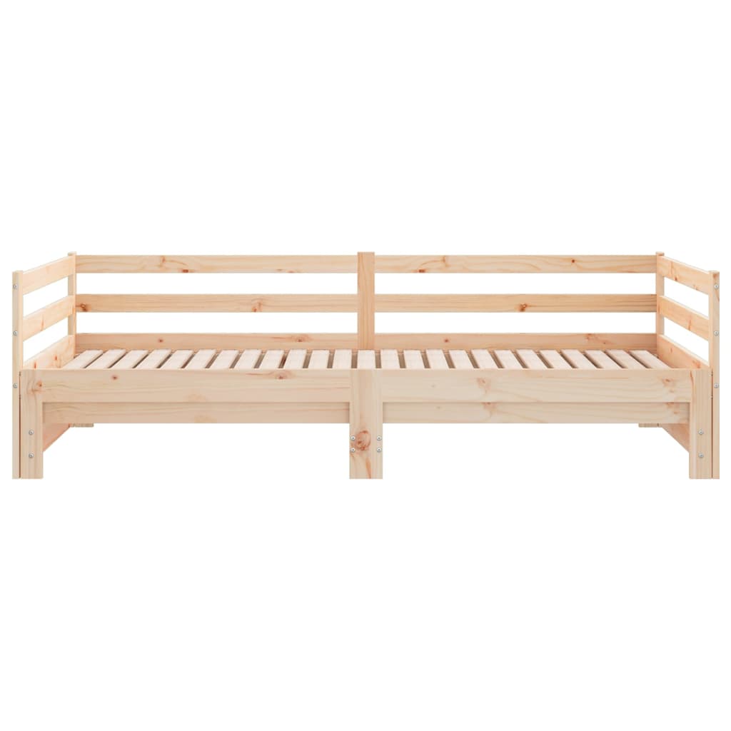 vidaXL Ausziehbares Tagesbett ohne Matratze 90x190 cm