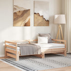 vidaXL Ausziehbares Tagesbett ohne Matratze 90x190 cm