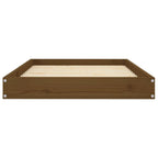 vidaXL Hundebett Honigbraun 91,5x64x9 cm Massivholz Kiefer