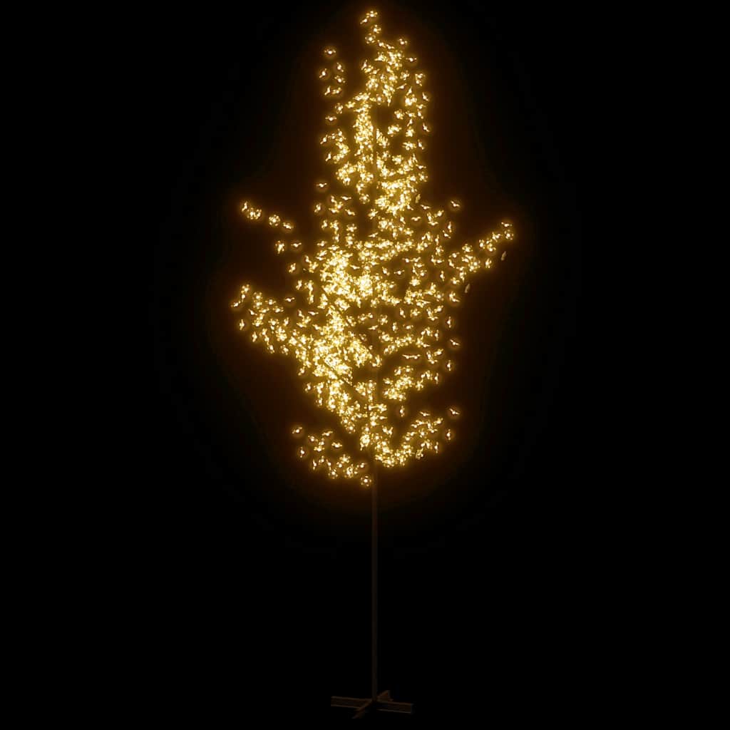 vidaXL LED-Baum mit Kirschblüten Warmweiß 672 LEDs 400 cm
