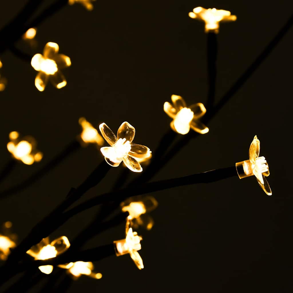 vidaXL LED-Baum mit Kirschblüten Warmweiß 672 LEDs 400 cm