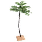 vidaXL Künstliche Palme mit 88 LEDs Warmweiß 150 cm
