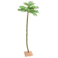 vidaXL Künstliche Palme mit 192 LEDs Warmweiß 300 cm