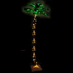 vidaXL Künstliche Palme mit 192 LEDs Warmweiß 300 cm