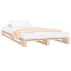 vidaXL Palettenbett 90x200 cm Massivholz Kiefer