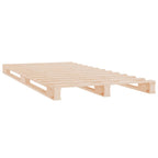 vidaXL Palettenbett 90x200 cm Massivholz Kiefer