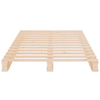 vidaXL Palettenbett 90x200 cm Massivholz Kiefer