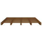 vidaXL Palettenbett Honigbraun 120x200 cm Massivholz Kiefer