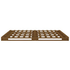 vidaXL Palettenbett Honigbraun 120x200 cm Massivholz Kiefer