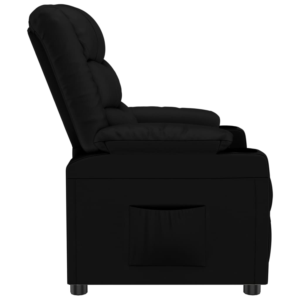 vidaXL Relaxsessel Schwarz Kunstleder
