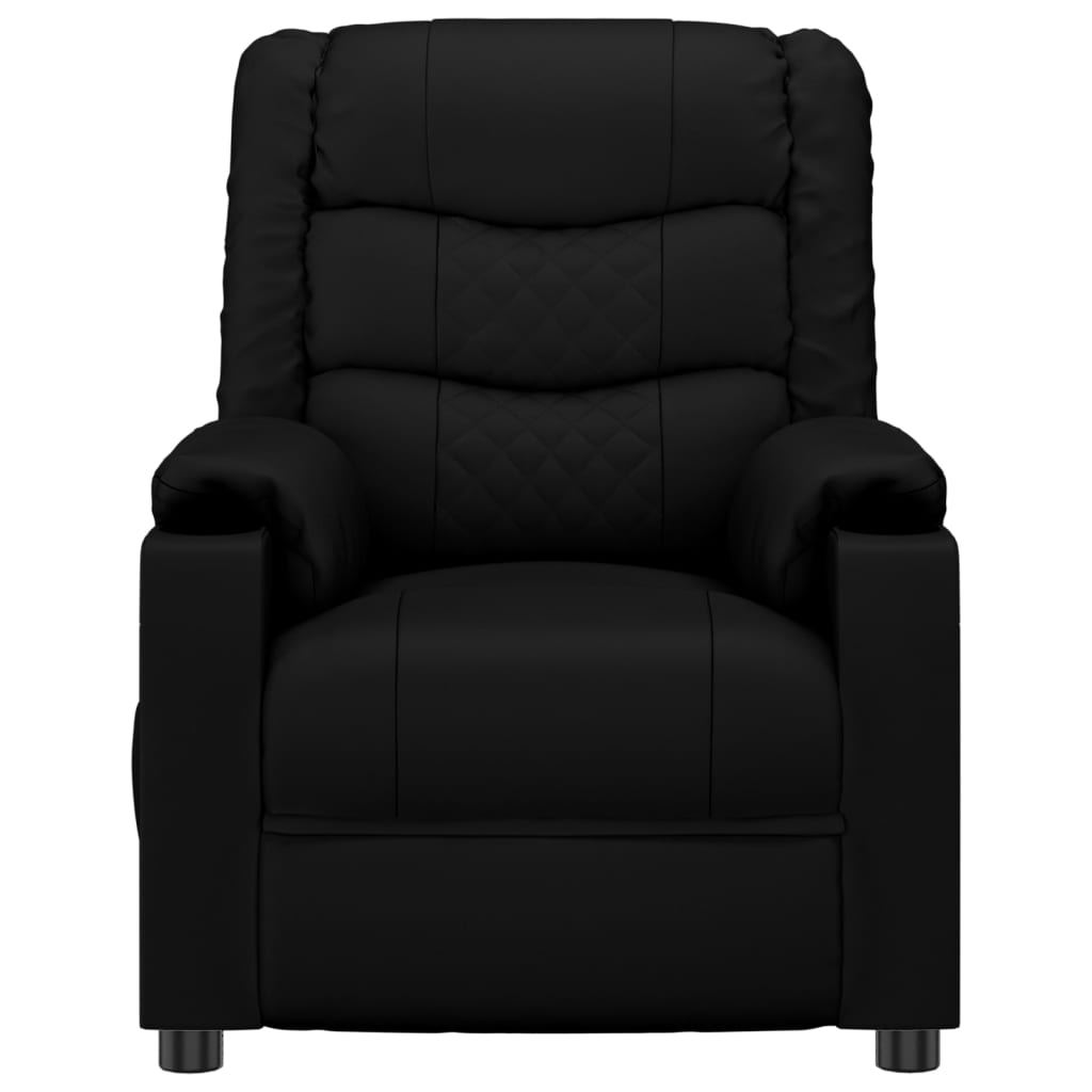 vidaXL Massagesessel Schwarz Kunstleder