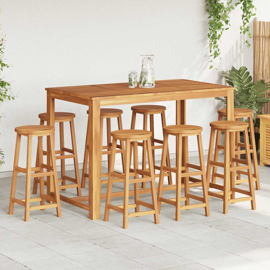 vidaXL Barhocker 8 Stk. Massivholz Akazie
