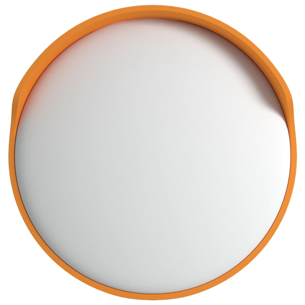 vidaXL Konvexer Verkehrsspiegel für den Außenbereich Orange Ø30 cm Polycarbonat