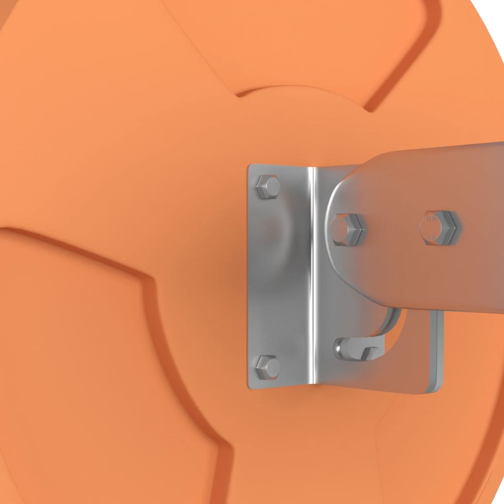 vidaXL Konvexer Verkehrsspiegel für den Außenbereich Orange Ø30 cm Polycarbonat