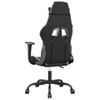 vidaXL Gaming-Stuhl mit Massagefunktion Schwarz & Golden Kunstleder