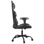 vidaXL Gaming-Stuhl mit Massagefunktion Schwarz Tarnfarben Kunstleder