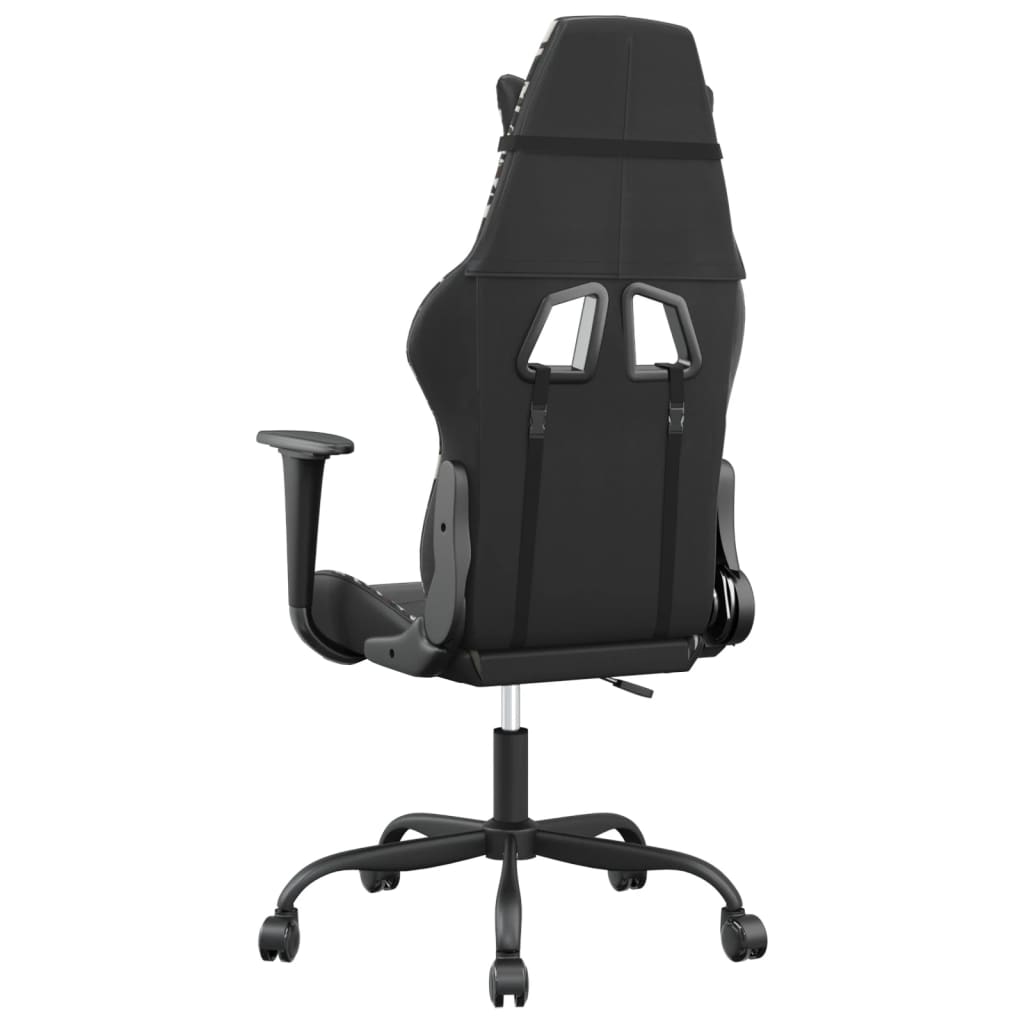 vidaXL Gaming-Stuhl mit Massagefunktion Schwarz Tarnfarben Kunstleder