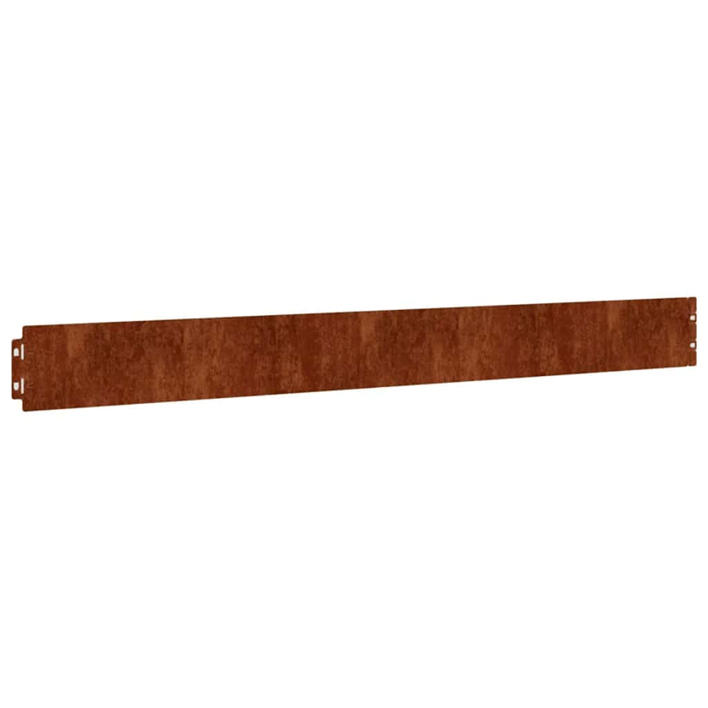 vidaXL Rasenkanten 10 Stk. 10x103 cm Flexibel Cortenstahl