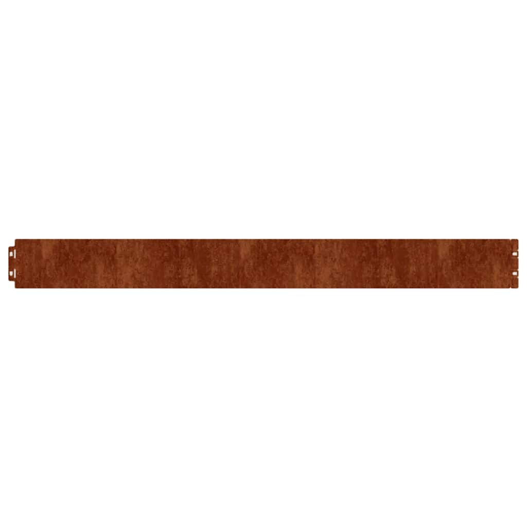 vidaXL Rasenkanten 50 Stk. 10x103 cm Flexibel Cortenstahl